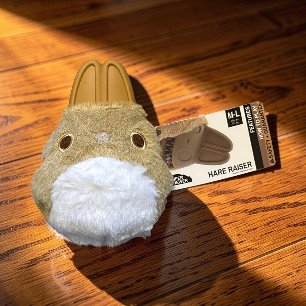 NWT Bark Box Hare Raiser Super Chewer Durable 2-in-1 Enrichment Dog Toy